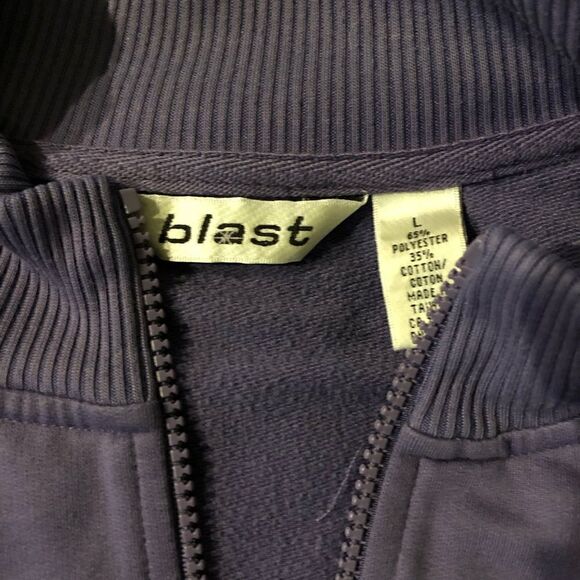 Purple Zip Up Sweater  - Picture 2 of 4